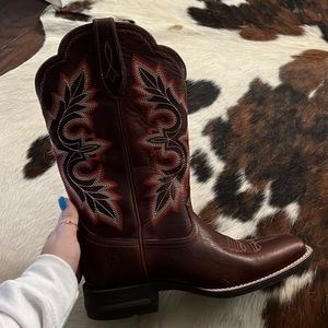Ariat red leather boots